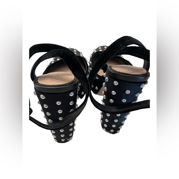 Antonio Melani x Born on Fifth Emily Velvet Pearl Detail Dress Platform Pumps - Picture 8 of 16